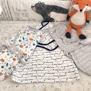 Baby Swaddle BUNDLE (small/med-0-3 & Newborn-0-6)
